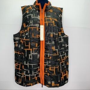 Spanner Vest Womens 20W Plus Size Reversible NWT Grey Tangerine Black